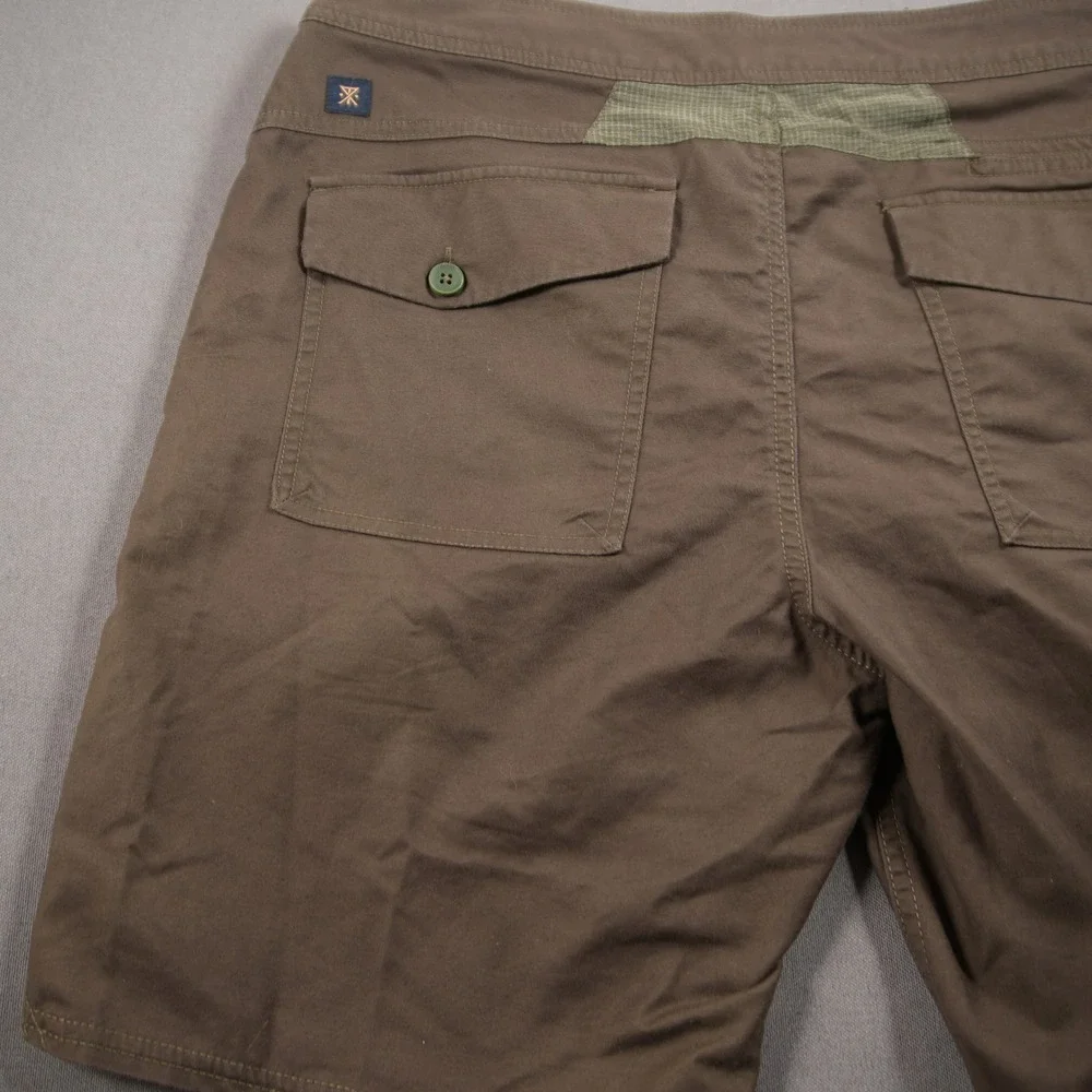 Roark Revival RS260 Board Shorts Men Shorts 32 Travel Hiking Brown Cargo